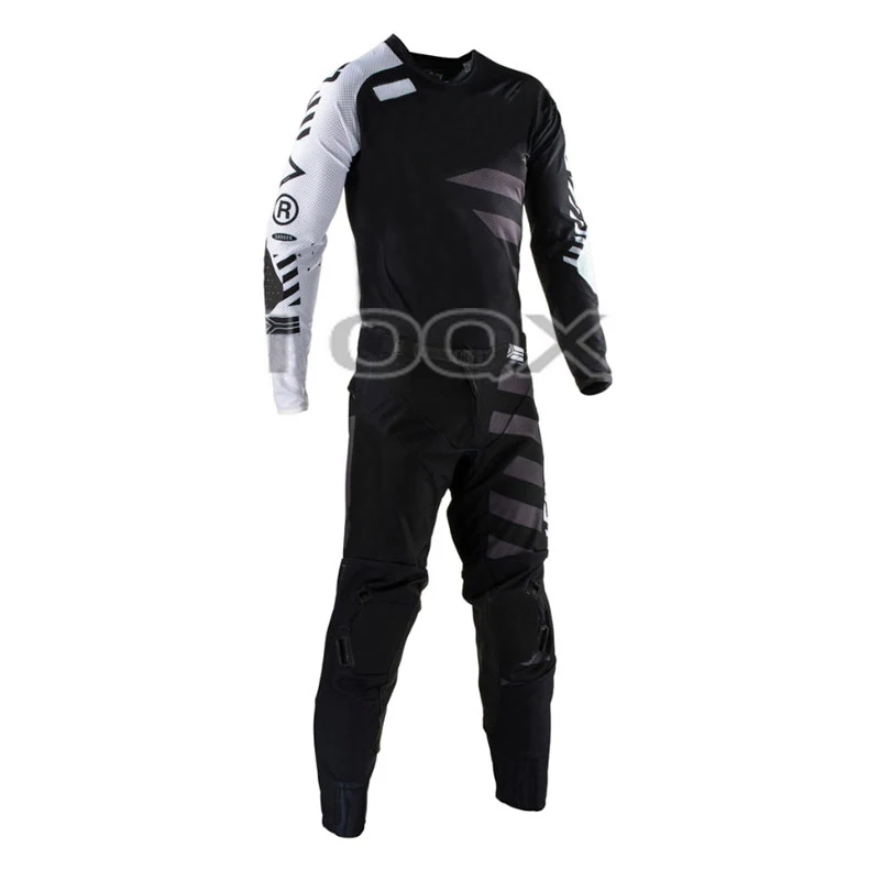 

New Arrival GPX Black Gray Motocross Racing Kits Combo Dirt Bike Off Road Jersey Pants Motorbike Motorcyce Suit