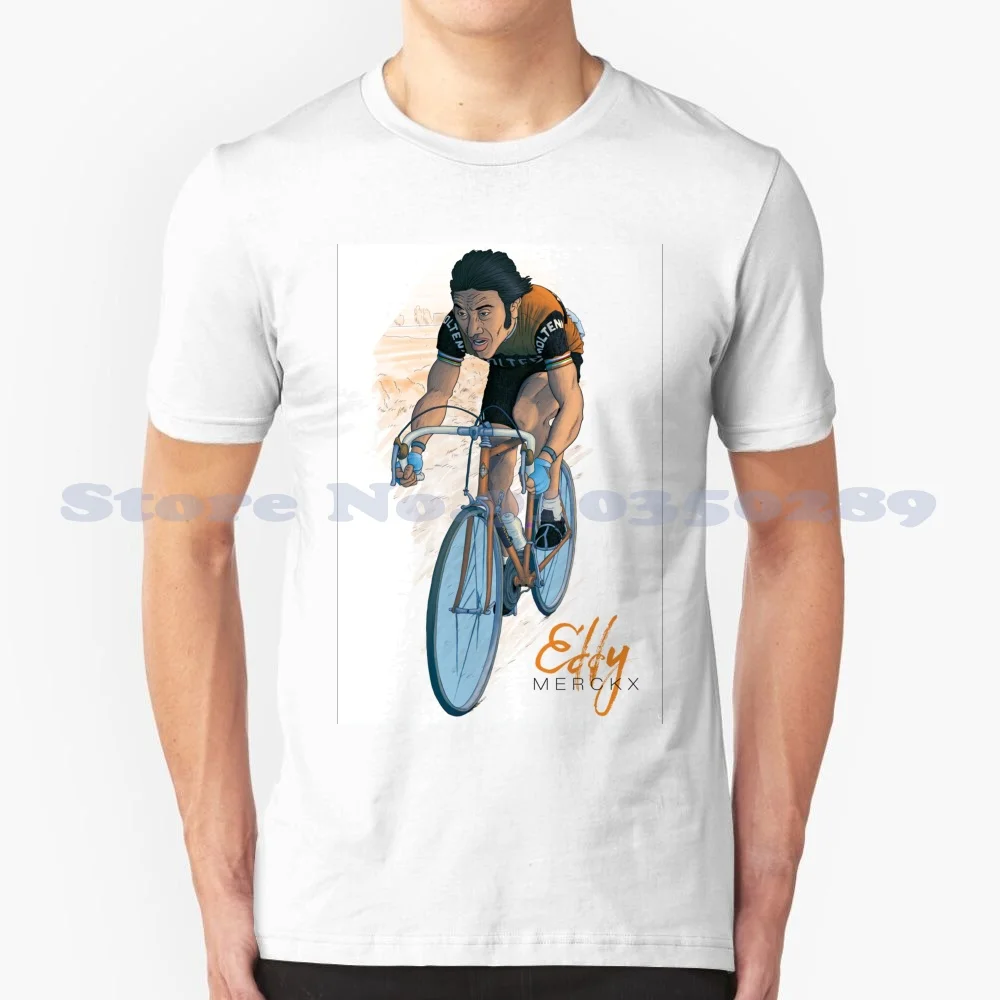 Eddy 'Le Cannibale' Merckx ( Lighter Version ) Fashion Vintage Tshirt T Shirts Cycling Legends Eddy Merckx Bike Bicycle Sport