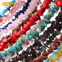 free shipping 7 8mm natural stone chips malachite coral garnet jewelry making beads stand 34 inches bracelet diy gem inside
