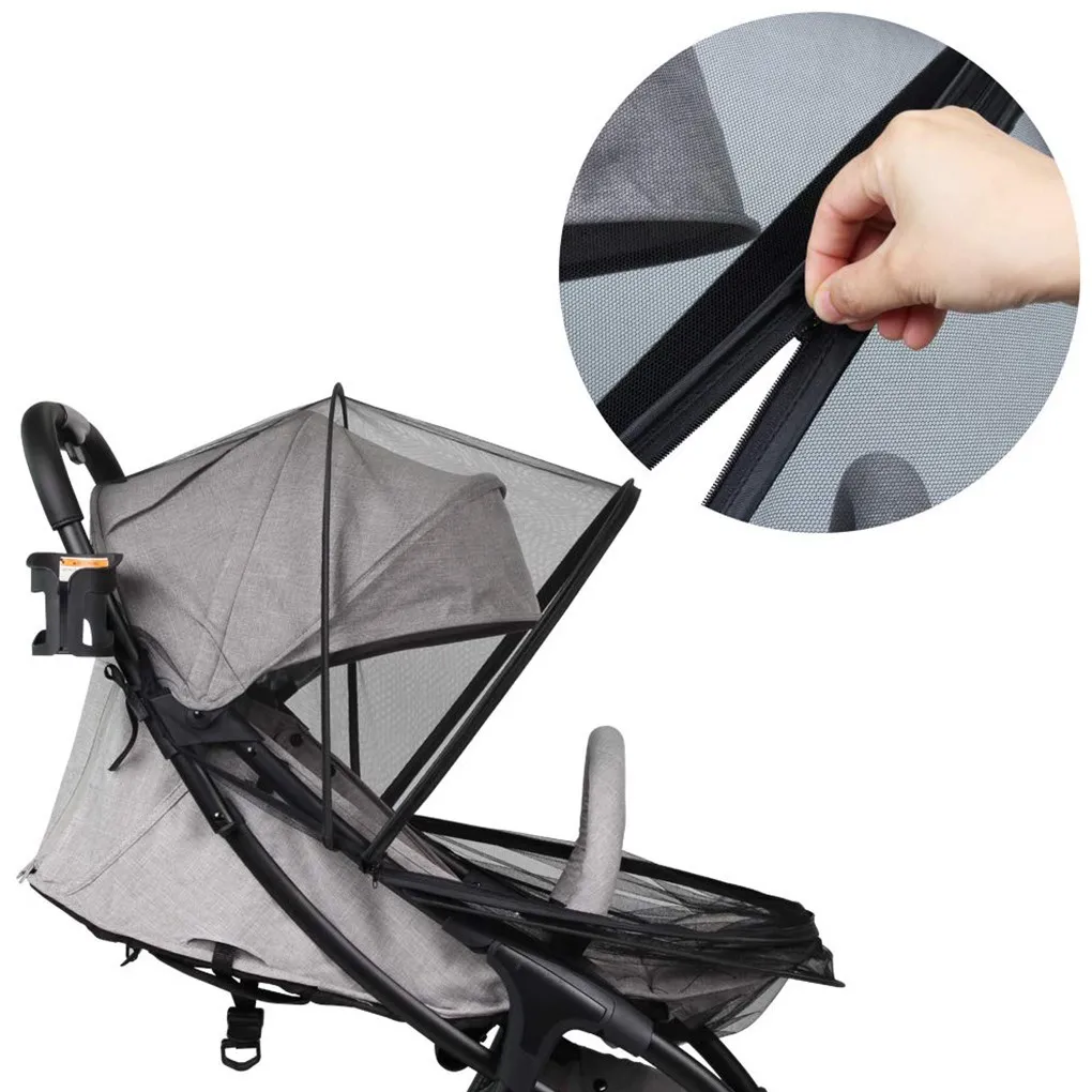 Mosquitera segura para cuna de ni&ntilde;os, red antiinsectos para cochecito de beb&eacute;, accesorios para cochecito, 1 unidad, gran oferta-2