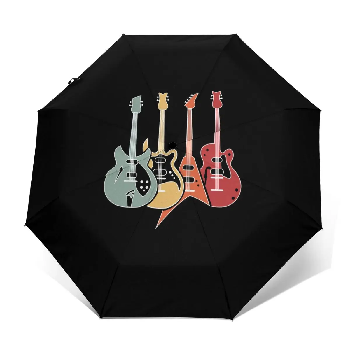 Electric Guitar Umbrella Anti UV Tours Umbrella Stylish Auto Art Folding Umbrella