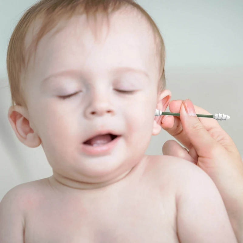 

4pcs/box Reusable Cotton Swabs For Cleaning Makeup Mascara Eyelash Extension Ear Cleaning Cosmetic Cotton Buds Silicone Swabs