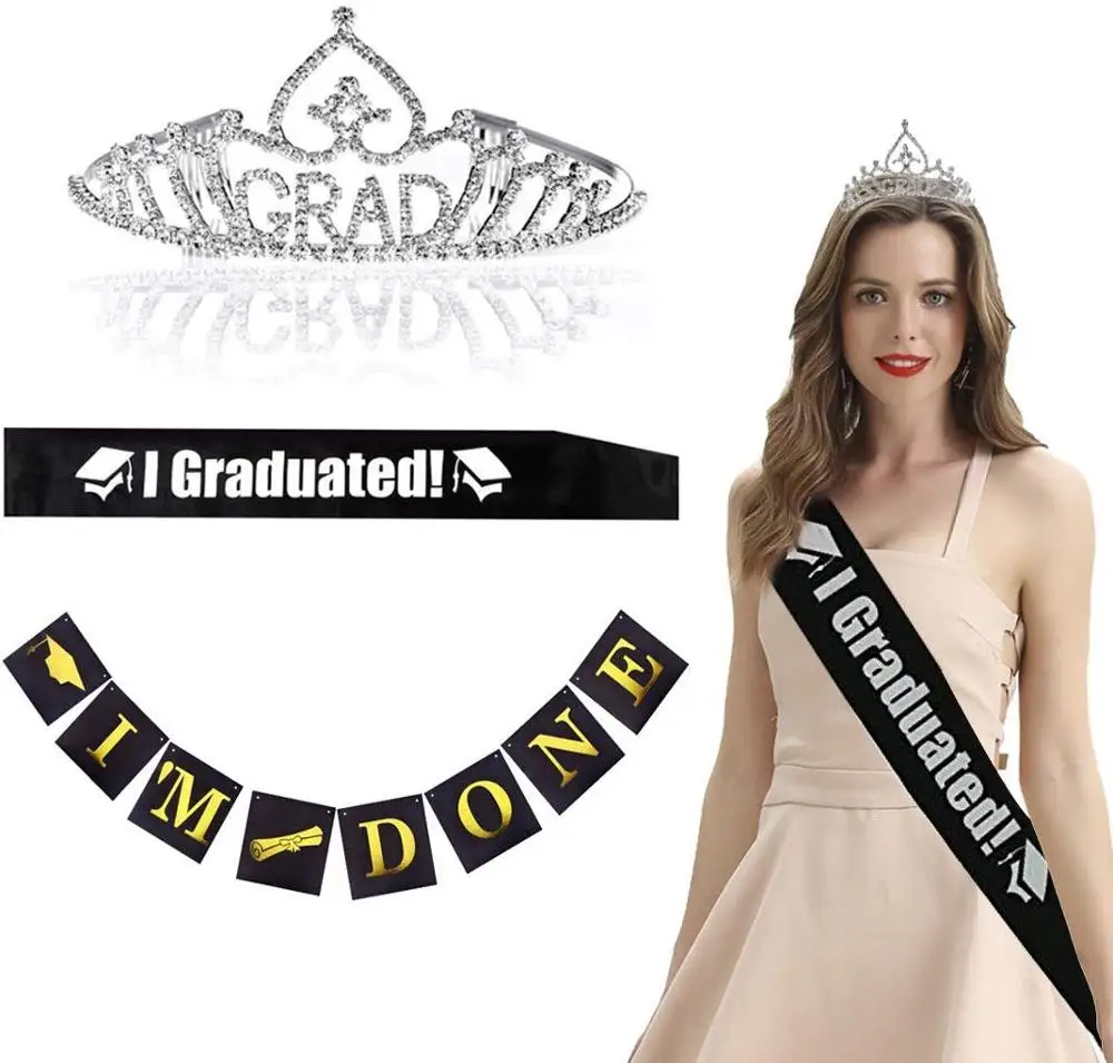 Выпускные вечерние принадлежности выпускные принцесса Град тиара и