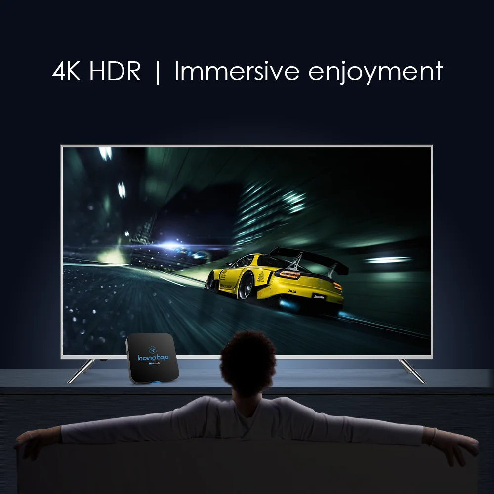2021 Android ТВ Box 10 4 Гб оперативной памяти 32 встроенной 64GB 4K H.265 Media Player 3D видео 2 4G Wi Fi 5