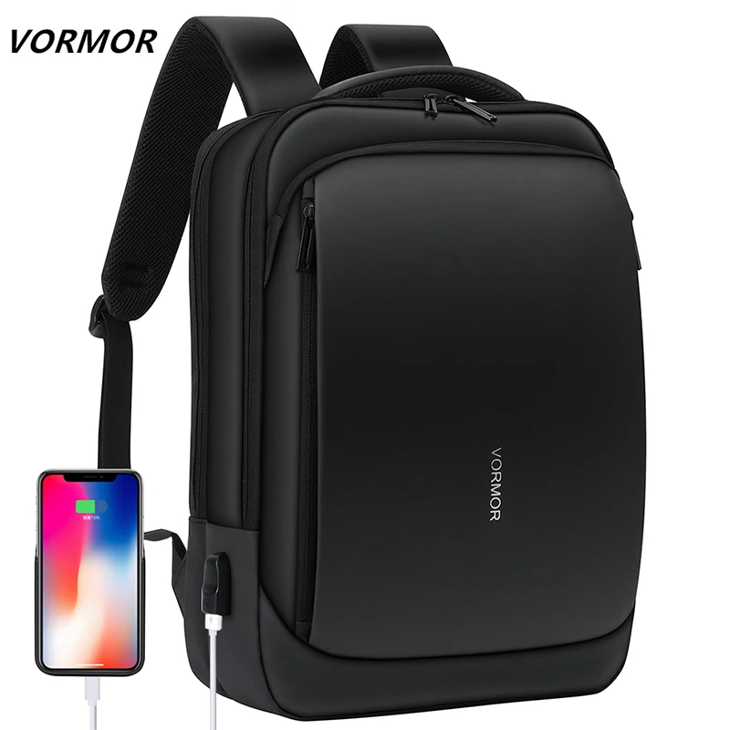 VORMOR мужской рюкзак 14 15 6 дюймов Сумка для ноутбука USB зарядка водонепроницаемые