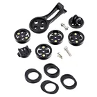 Держатель для велосипедного компьютера, держатель для крепления, кронштейн, пластиковое основание с шайбой, черный для GarminBrytonwahooCatey