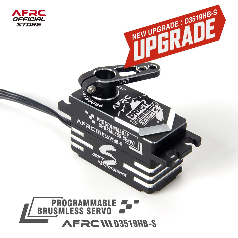 

AFRC-D3519HB-S Low Profile Programmable HV Brushless Servo For YOKOMO HSP 1/18,1/10,etc Drift RC Car DIY Assembly Upgrading