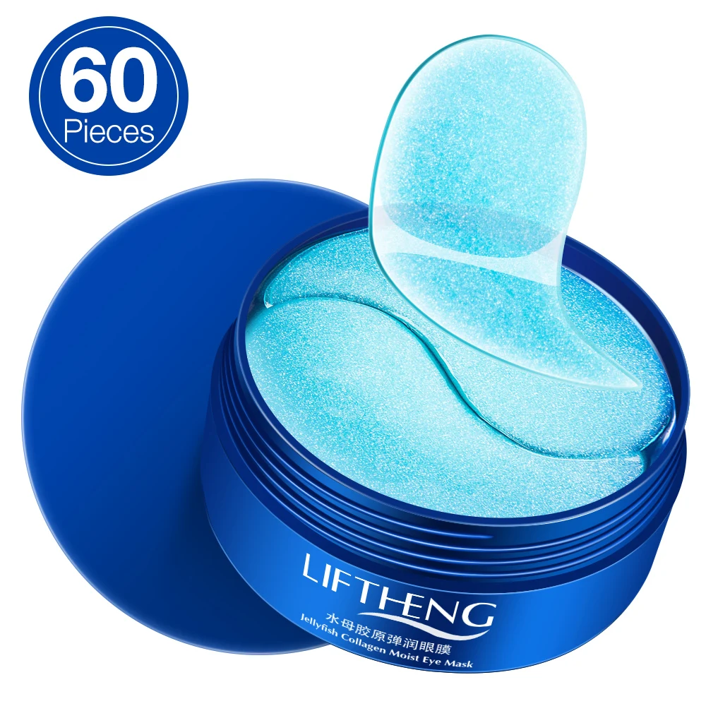 

60pcs Jellyfish Collagen Eye Mask Remove Dark Circles Moisturizing Crystal Gel Skin Care mask for face women eye patch