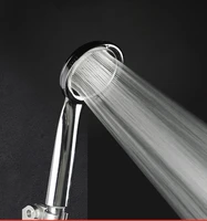 1pc pressurized nozzle shower head abs bathroom accessories high pressure water saving rainfall chrome shower head