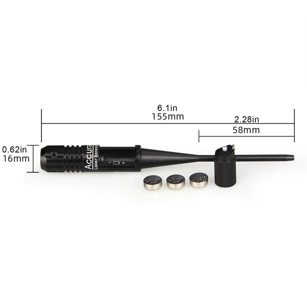

1 Set Adjustable Adapters Rifles Red Laser Bore Sighter Collimator Kit with Box Carry Laser Sight For .22 to .50 Caliber Rifies