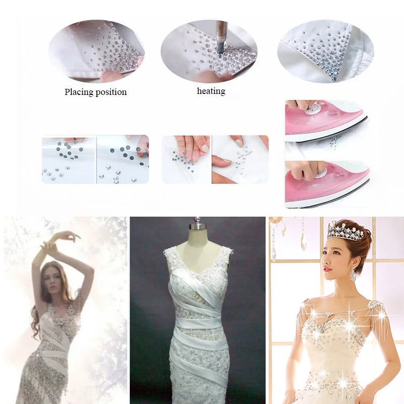 Стразы для горячей фиксации 14 разрезов стразы с плоской задней стороной железные