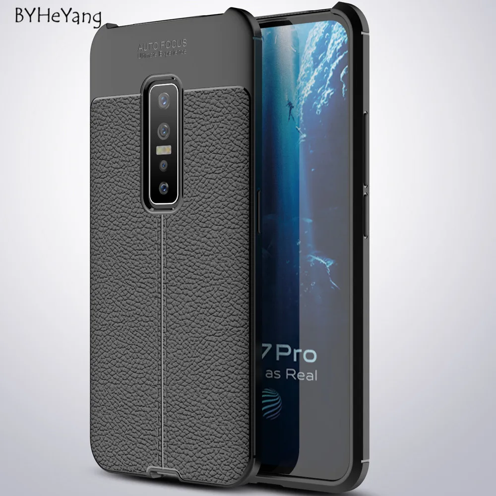 ДЛЯ Vivo V17 Pro Чехол Fundas с рисунком личи силиконовая задняя крышка из ТПУ мягкий