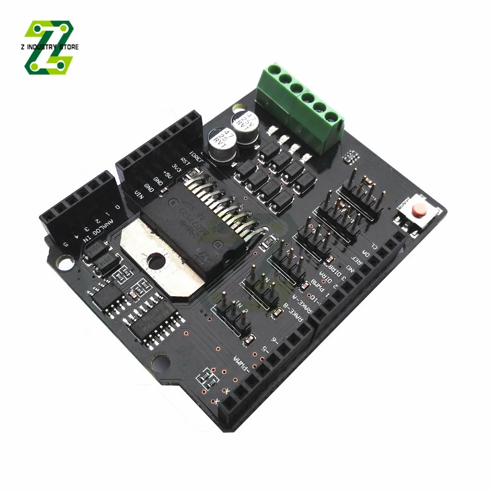 Модуль драйвера L298NH для Arduino R3 MEGA2560 двухканальный щит двигателя постоянного тока