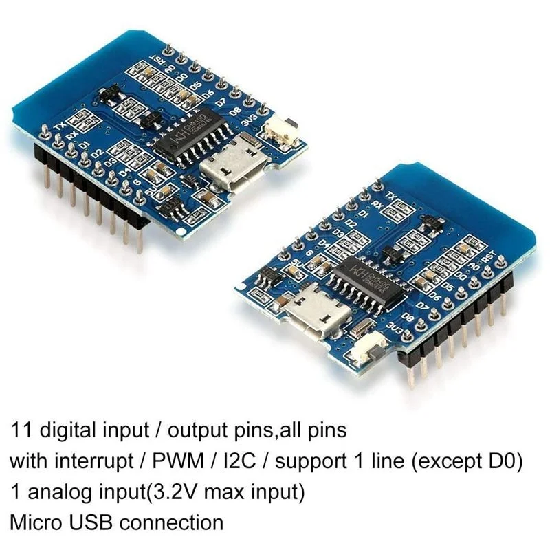 5 шт./лот ESP8266 ESP-12 NodeMcu Mini D1 Module WeMos Lua 4M Bytes WLAN WiFi макетная плата подходит для Arduino |