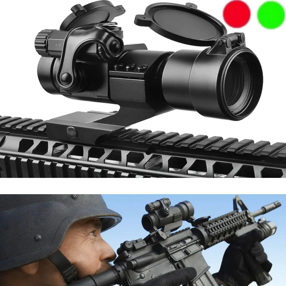 

M2 Hunting Riflescope Reflex Red Green Dot Scope Aiming Sight Laser Gun Sighting Telescope 20mm Rail Mounts for Thermal Imager