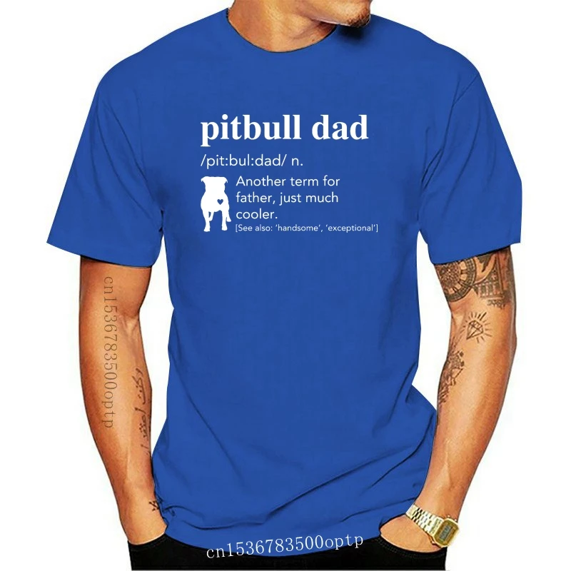 

New Pitbull Dad Definition Funny T Shirt Gift For Father or Dad