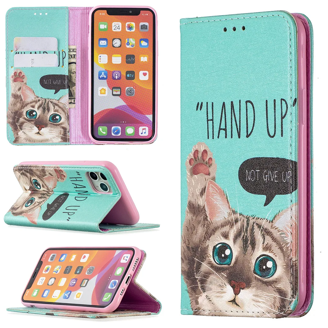 

Ultra Thin Magnetic Leather Wallet Case for IPhone 13 11 12 Pro Max Mini XR XS 8 7 Plus Flip Cover Stand Holder Card Storage