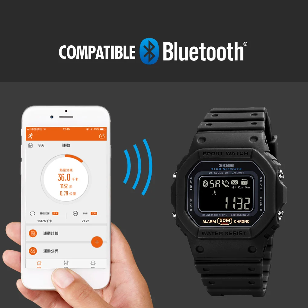 

Brand Smart Watch Men Watches Bluetooth Men Smartwatch Electronics Call Message Remind Calorie Fitness Tracker reloj inteligente