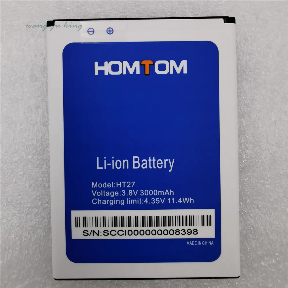 

100% оригинальный новый 3000 мАч HT 27 Высокое качество Замена батареи для HOMTOM HT27 Bateria Baterij Мобильный телефон батареи