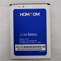 100 original new 3000mah ht 27 high quality replacement battery for homtom ht27 bateria baterij cell mobile phone batteries