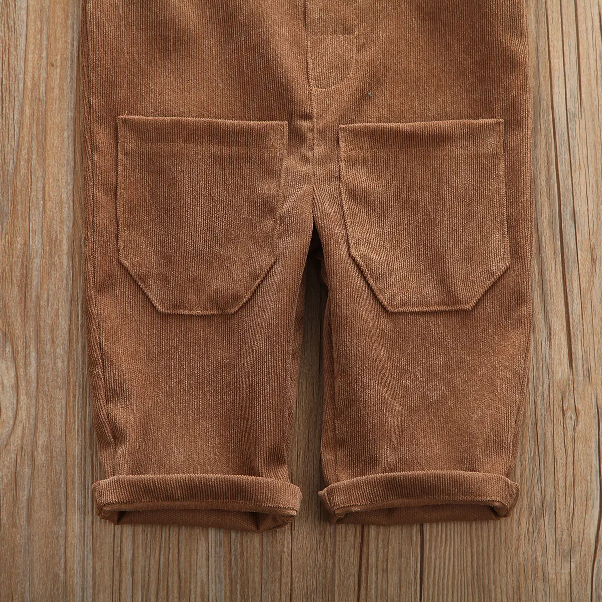 Детский вельветовый Комбинезон для маленьких мальчиков и девочек Однотонный