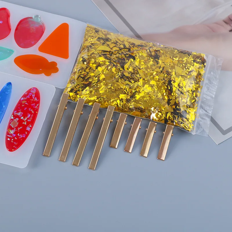 Сделай Сам кристалл эпоксидная заколка для волос силиконовая форма набор ручной