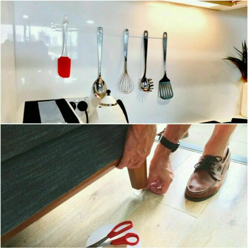 Волшебная двусторонняя клейкая лента бесследная моющаяся гелевая нано