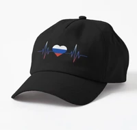 russia heartbeat i love russia print cap adult unisex outdoor baseball caps
