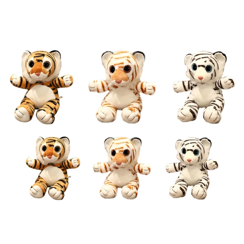 

72XC 25/35cm Cute Throw Pillow Party Gift Tiger Stuffed Doll for Children Toddlers