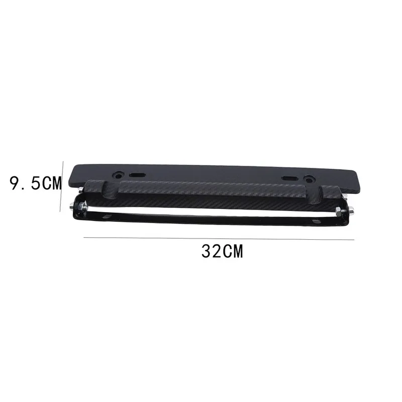 

Universal Adjustable Car Number License Plate Frame Bracket Holder Carbon Fiber Auto Front Mount Bumper Brackets 320 X 60 X 45mm