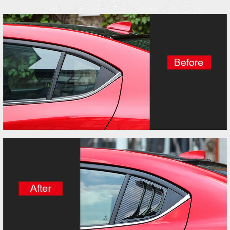 2 шт. боковые жалюзи заднего окна вентиляционный декор легкий в установке