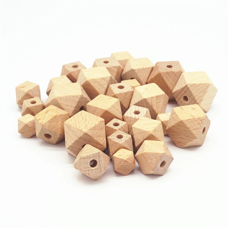 Cuentas de bolas de olmo hechas a mano, abalorios molares para beb&eacute;, accesorios de joyer&iacute;a DIY, Material de cuentas-5