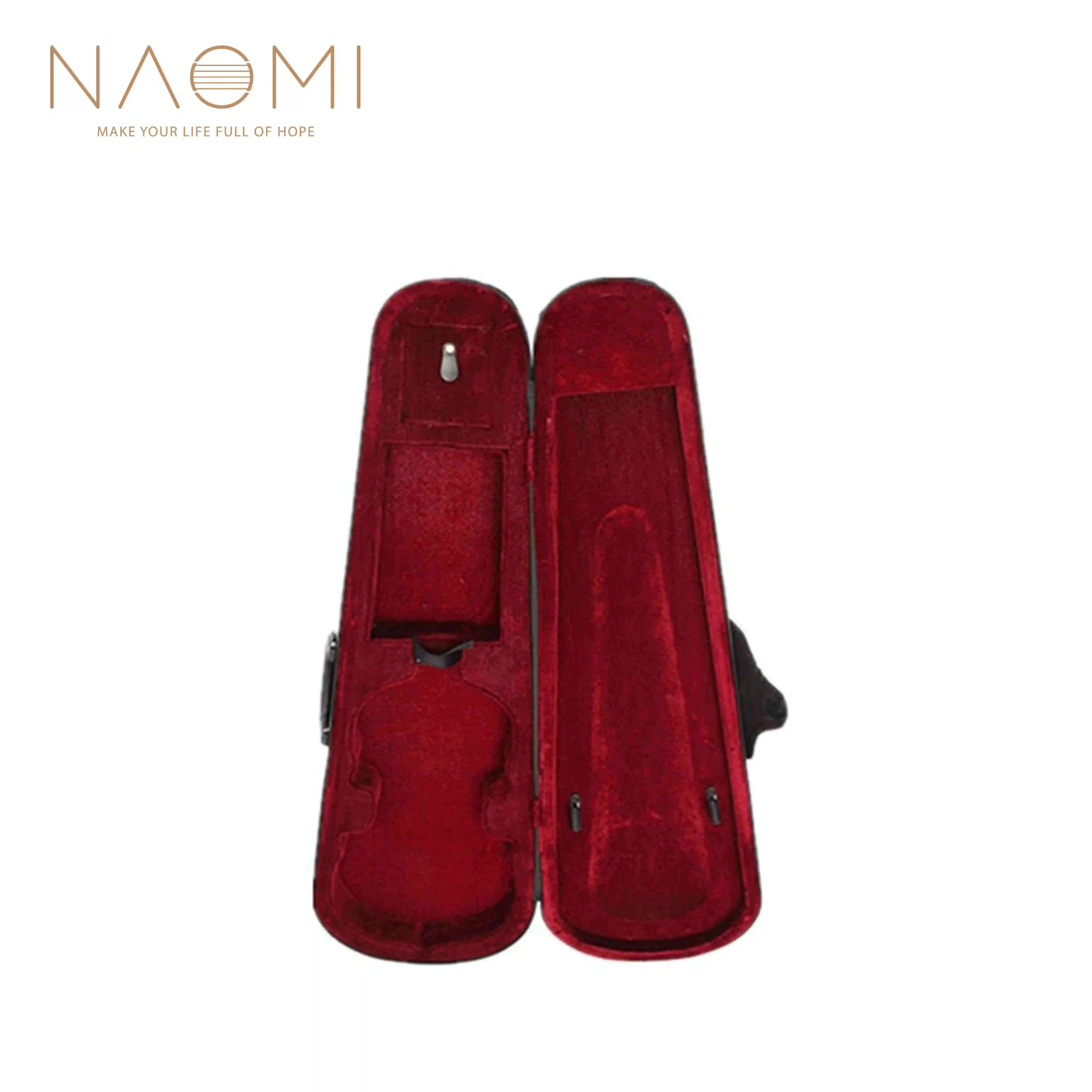 Чехол для скрипки NAOMI 1/8 1/4 1/2 3/4 Размер Профессиональный треугольной формы Твердый