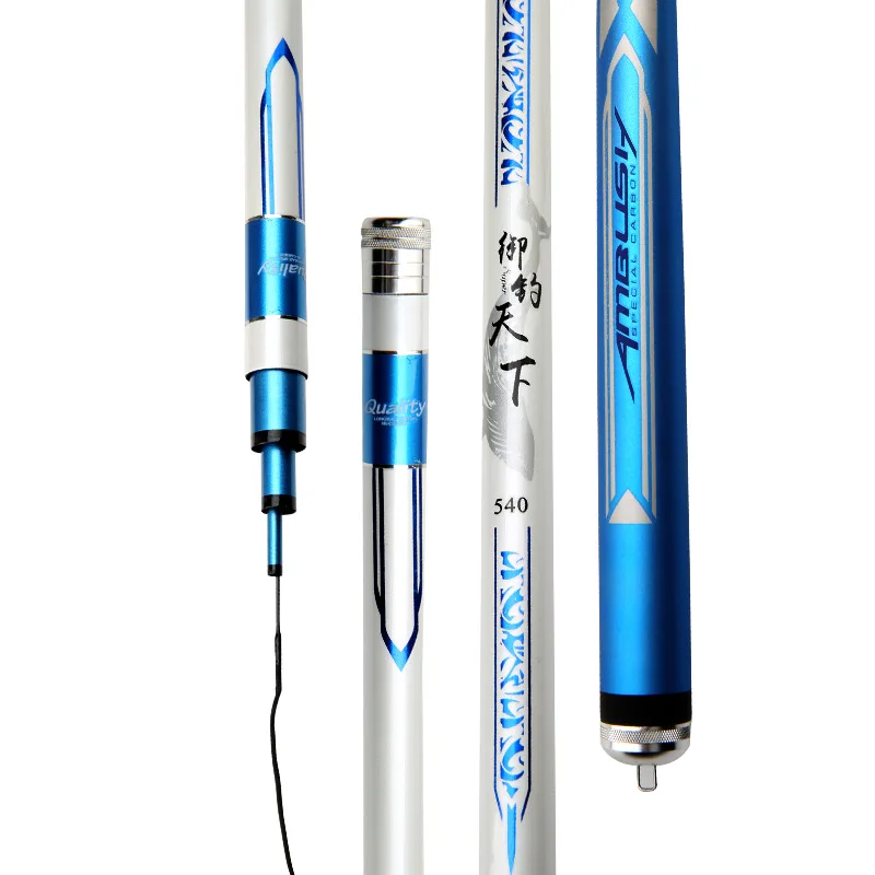 Carbon Fiber Fishing Rod Ultra Light Super Hard Taiwan Fishing Rod Telescopic Stick Fishing Equipments 3.6m 4.5m 4.8m 6.3m