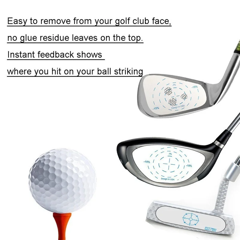 New Design Driver Impact Tape Labels Golf Stickers for Swing Training Irons Putters and Woods | Спорт и развлечения