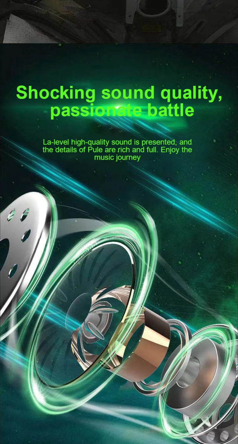 Стереогарнитура TWS 9D HiFi игровая гарнитура с низкой задержкой профессиональная