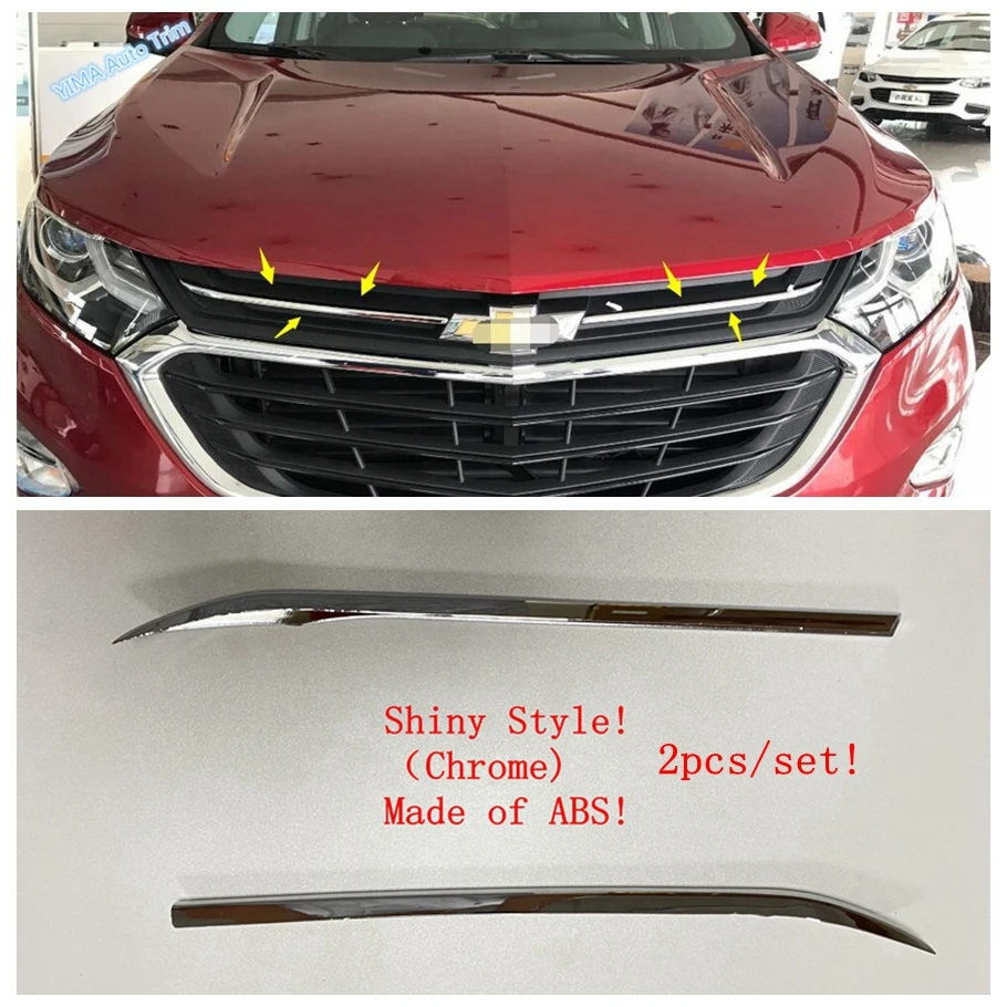 Lapetus Авто Стайлинг Передняя лицевая решетка гриль Декоративная полоса накладка 2