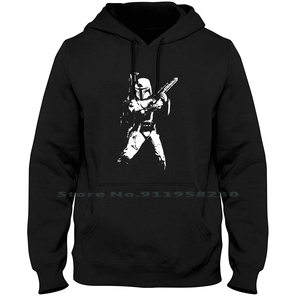 

Boba And The Gun Men Women Hoodie Sweater 6XL Big Size Cotton Illustration Popular Fighter Some Hero Hot Bob Ny Me Ba Funny