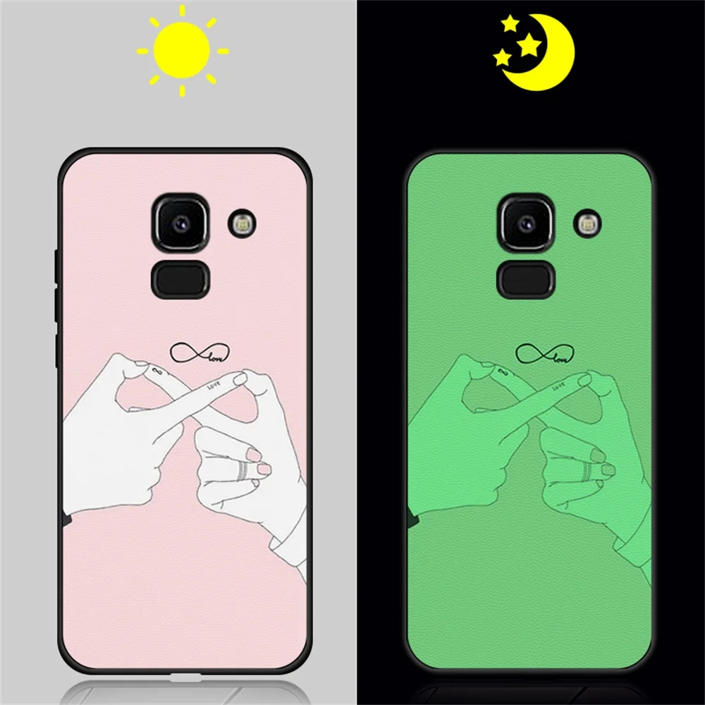 8 Светящийся чехол для samsung Galaxy A10 A20 A30 A40 A50 A60 A70 Крышка для samsung Galaxy A6 A7 A750 кожи Funda светящийся чехол - Цвет: 8