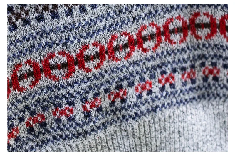 

IEFB Men's Pullovers Patchwork Round Neck Warm Knitting Knitwear Tops 2021 Autumn Winter New Streetwear Casual Sweater Chic Tide