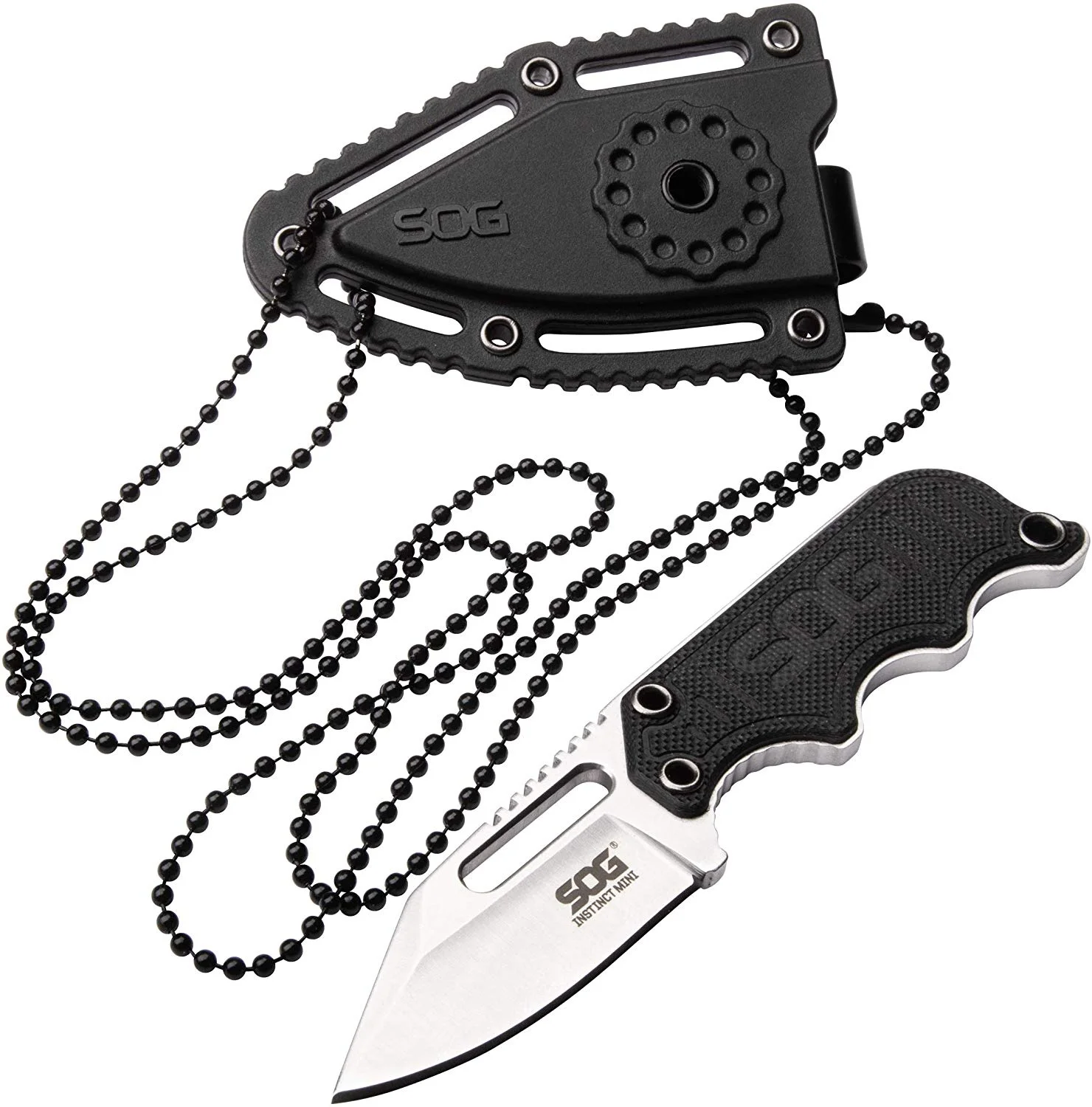 SOG EDC Fixed Blade Knife Mini 1.9 Inch Full Tang Belt Boot Tactical Sheath Neck Chain Portable Knives Self Defense | Инструменты