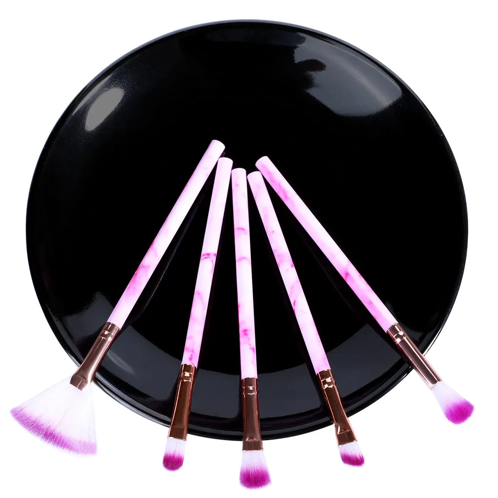 

BIIIYI 5/10/15pcs Makeup Brushes Tool Marble Professional Natural Powder Brush Set High Quality Highlighter Lip Eyeshadow Kit