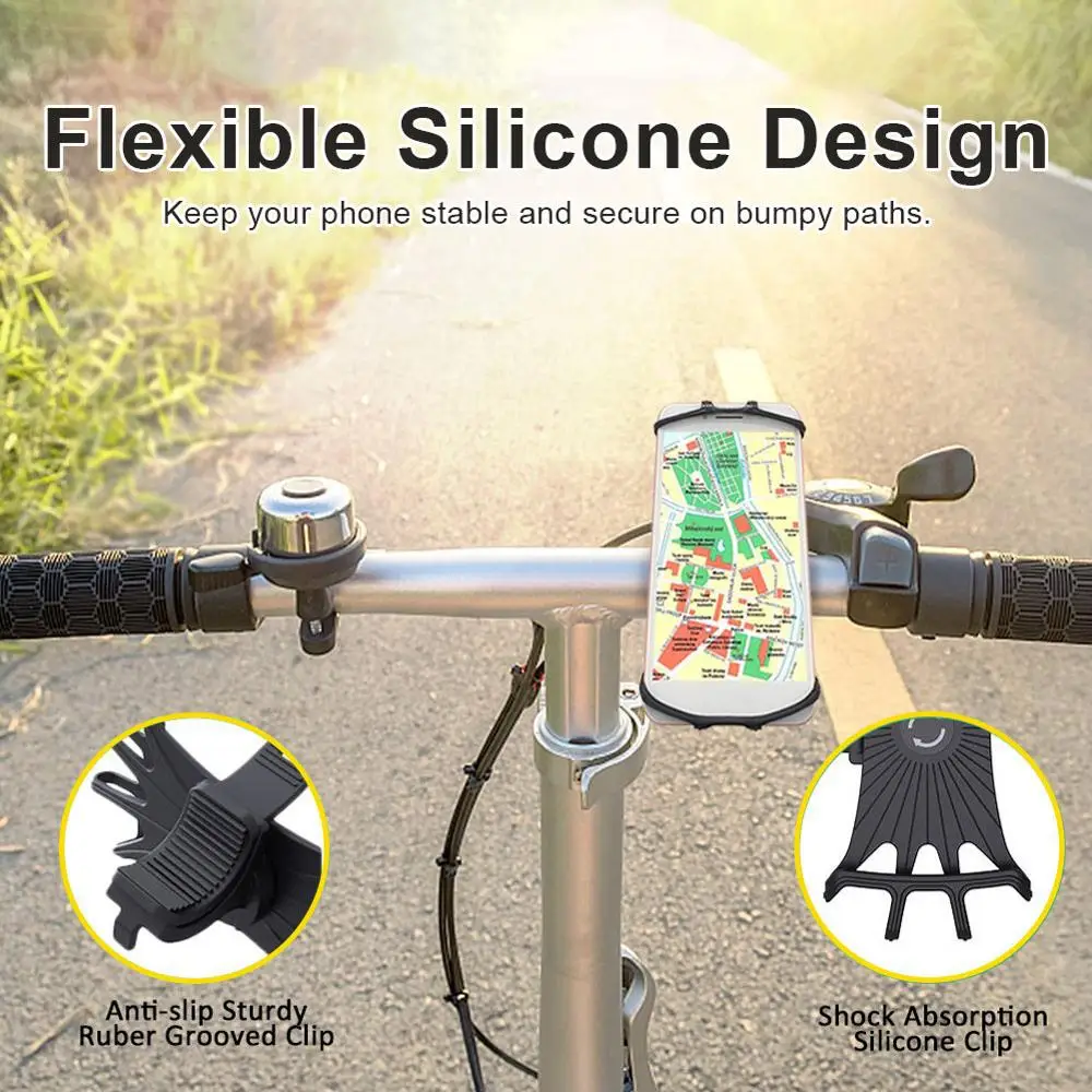 bicycle phone holder for iphone 11 samsung xiaomi 9 universal motorcycle mobile phone holder bike handlebar stand bracket tslm1 free global shipping