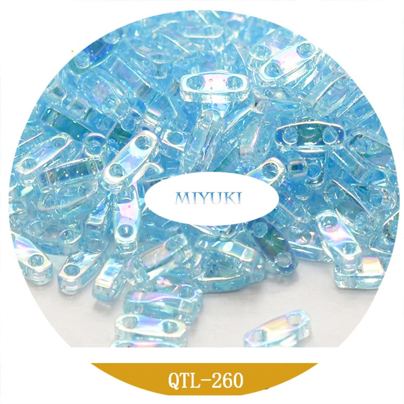 Импортируется из Японии Miyuki 1/4 Тила бусины 5*1 2*1 9 мм 12 Цвет Прозрачный серии Diplopore