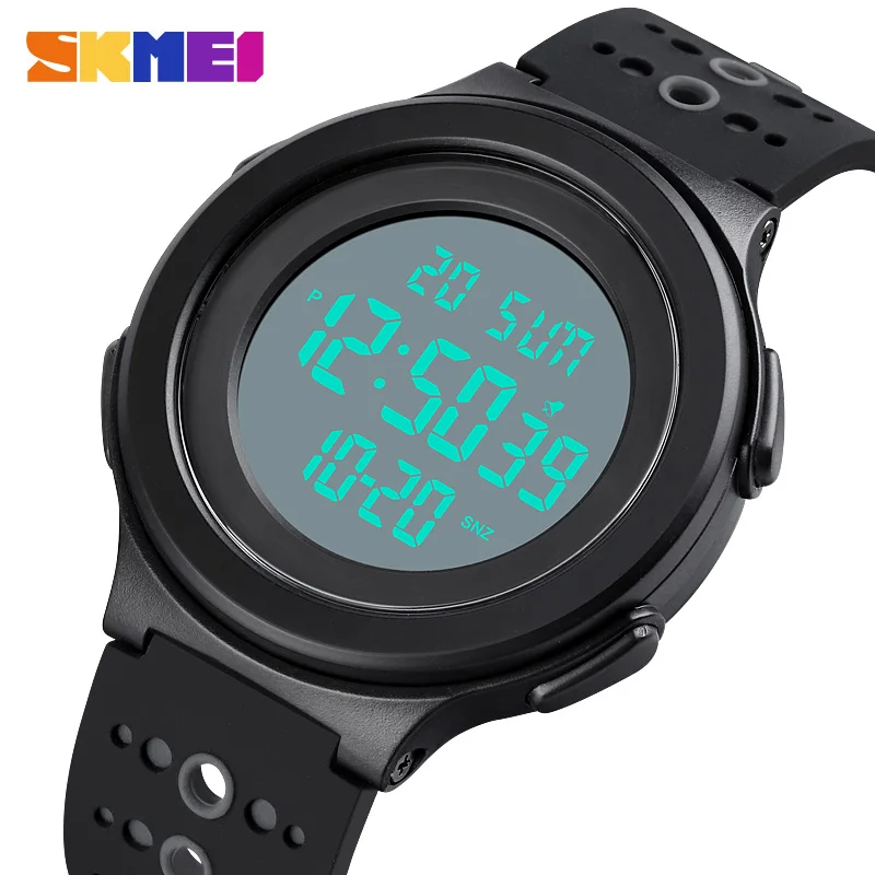 

Outdoor Sport Men's Watch Japan Battery Waterproof Silica Gel Strap LED Digital Man Wrist Watch relogio masculino SKMEI 2021
