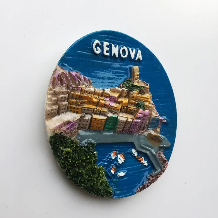QIQIPP Genoa Италия туристические сувениры поделки магнитные наклейки магниты на
