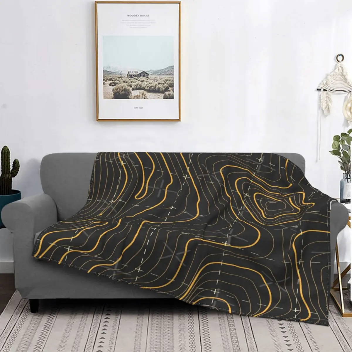 

Topographic Terrain Mapping Blanket Bedspread Bed Plaid Bed Plaid Muslin Plaid Blanket Hoodie Blankets For Bed