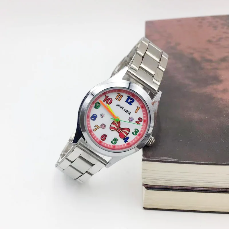 Элегантный маленький чехол женские часы красочные кварцевые с циферблатом