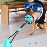 dog toy silicon suction cup toys for medium pet dog toy tug push ball biting tooth cleaning toothbrush for feed food dogs toy