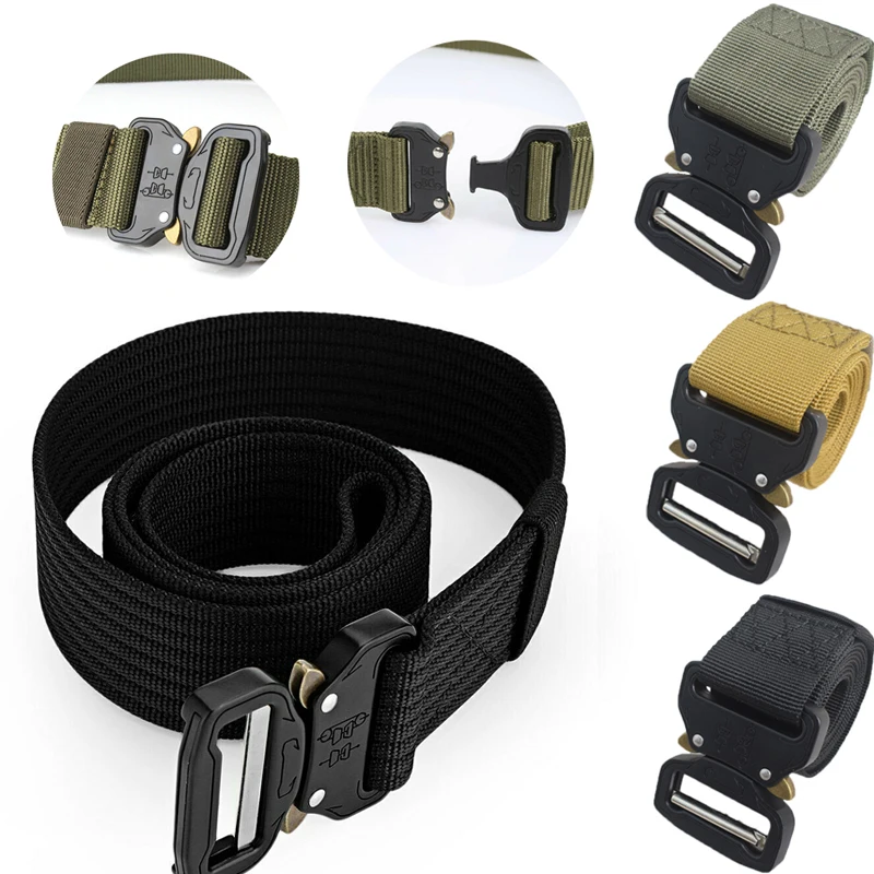 Регулируемый военный тактический ремень мужской армейский боевой пояс